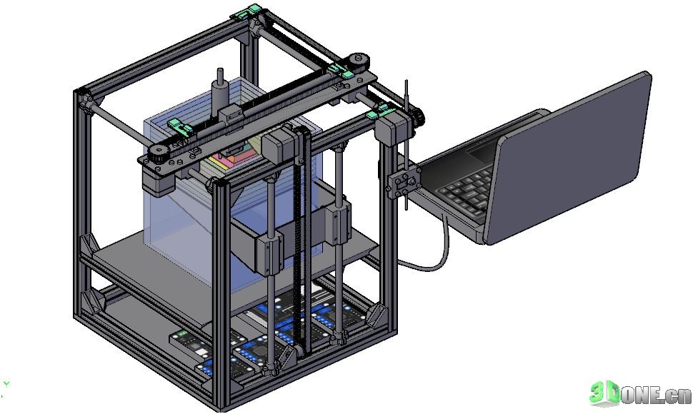 [DIY改装] DIY全金属框架的3D打印机（更新软件）