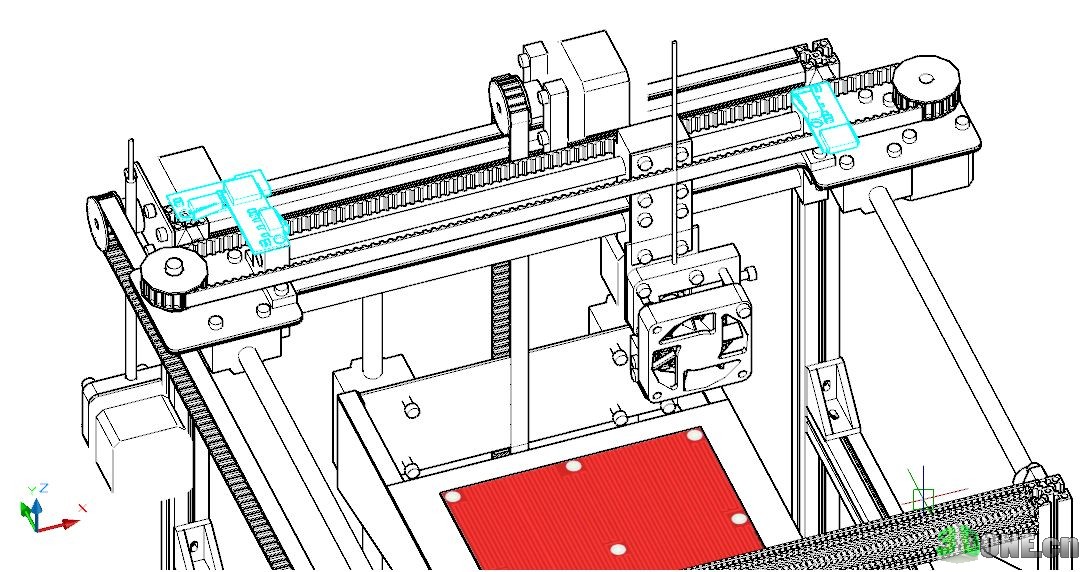 [DIY改装] DIY全金属框架的3D打印机（更新软件）