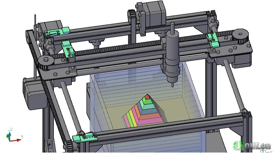 [DIY改装] DIY全金属框架的3D打印机（更新软件）