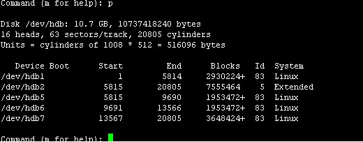 linux下磁盘分区详解 图文