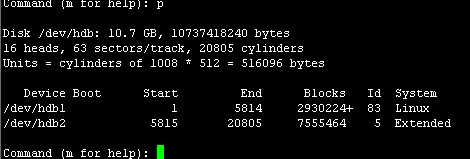 linux下磁盘分区详解 图文