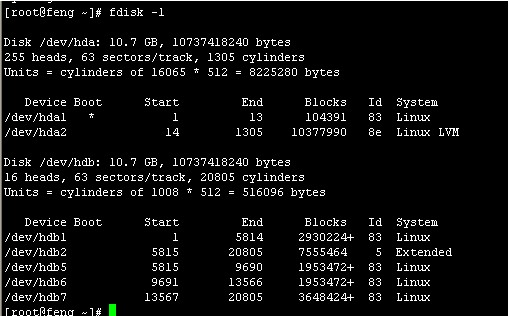 linux下磁盘分区详解 图文