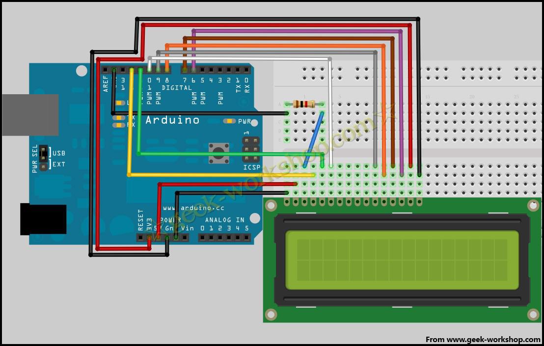 Arduino 入门到精通 1602液晶