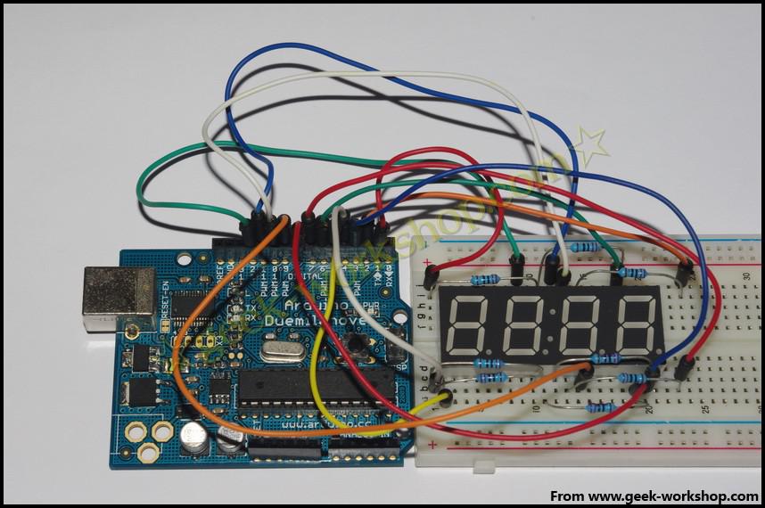 Arduino 入门到精通 四位数码管