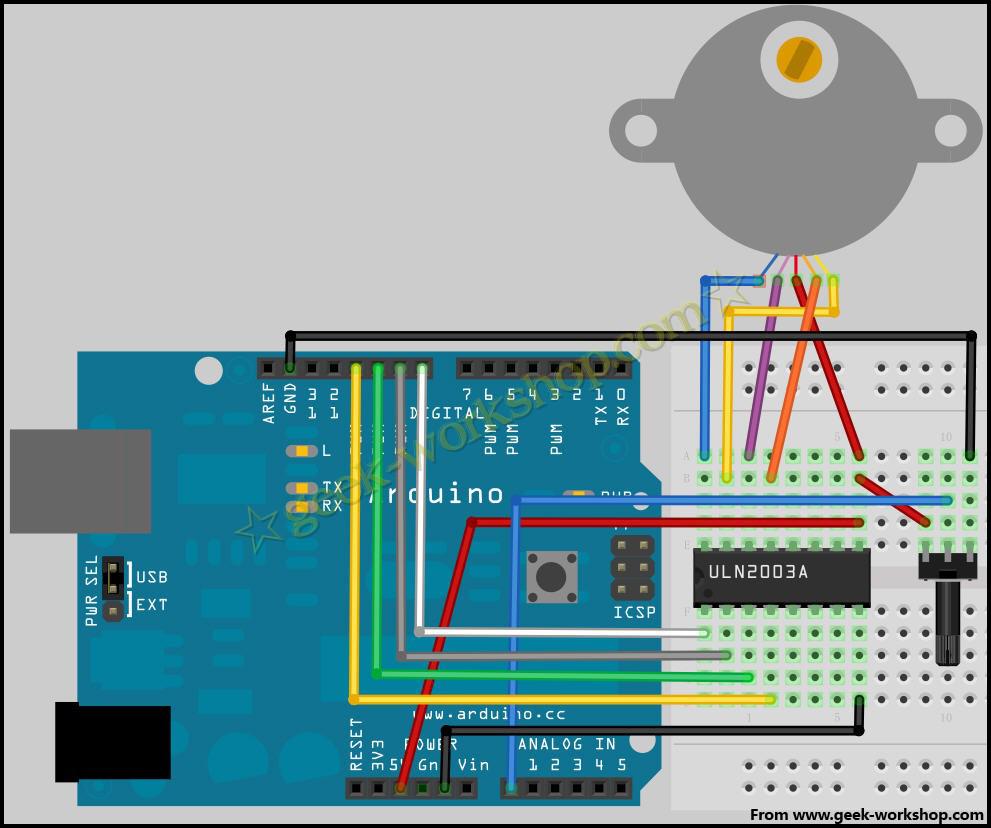 Arduino 入门到精通 步进电机试验