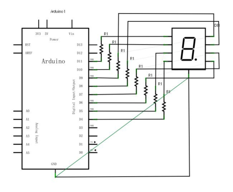 Arduino 入门到精通 数码管显示