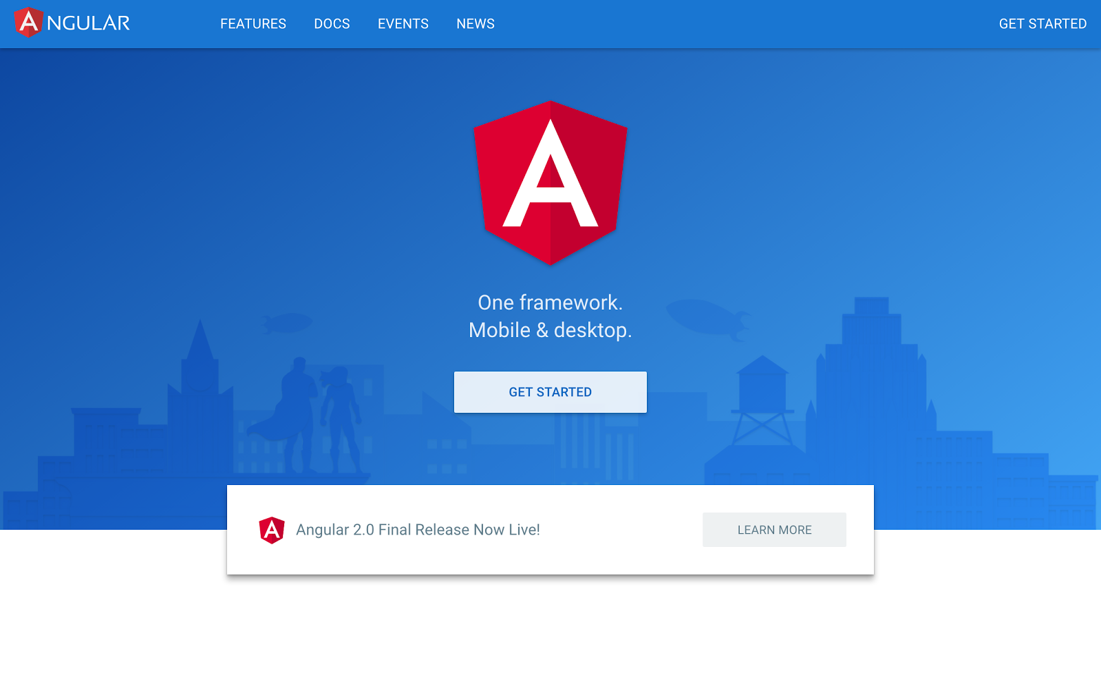 Angular 2.0 Final Release 发布