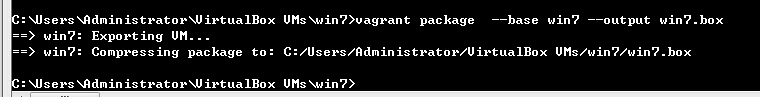 制作一个vagrant的win7 box