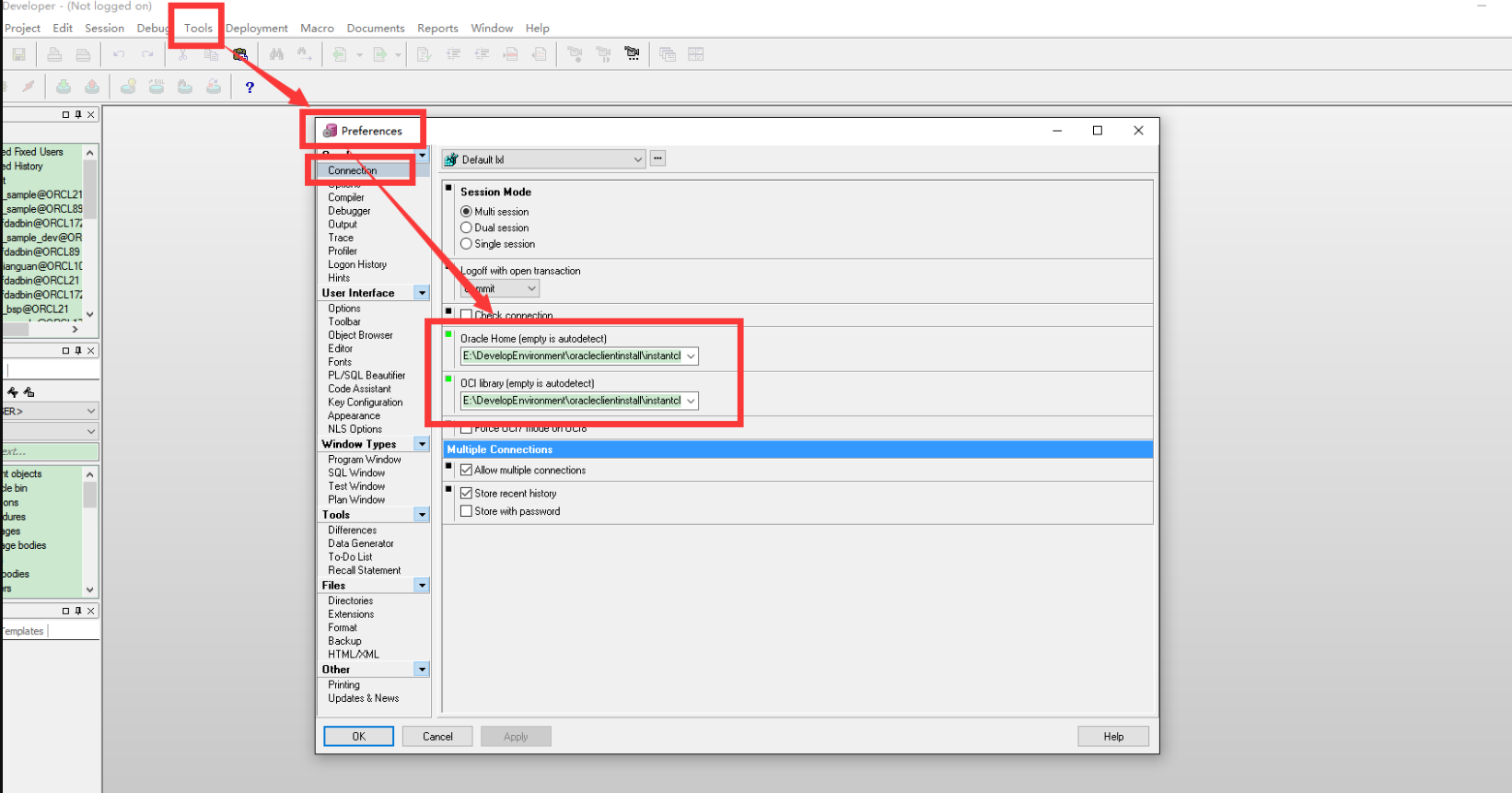 不安装oracle客户端配置使用plsql