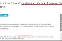 Please ensure Intel HAXM is properly installed and usable