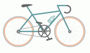 纯CSS3自行车 CSS3写轮眼