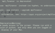 Please run with a Framework build of python, and only when you are logged